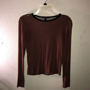 long sleeve crop top